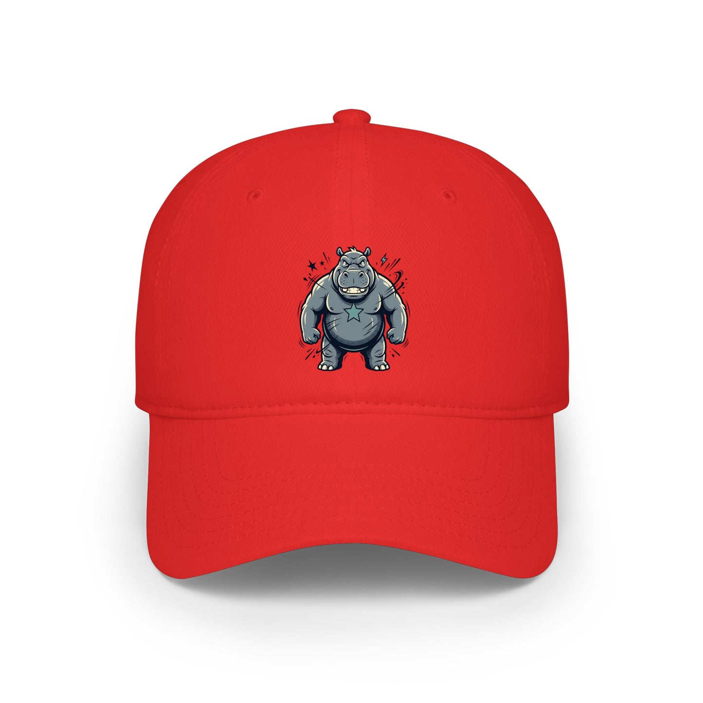 Cute Grumpy Monster Embroidered Baseball Cap
