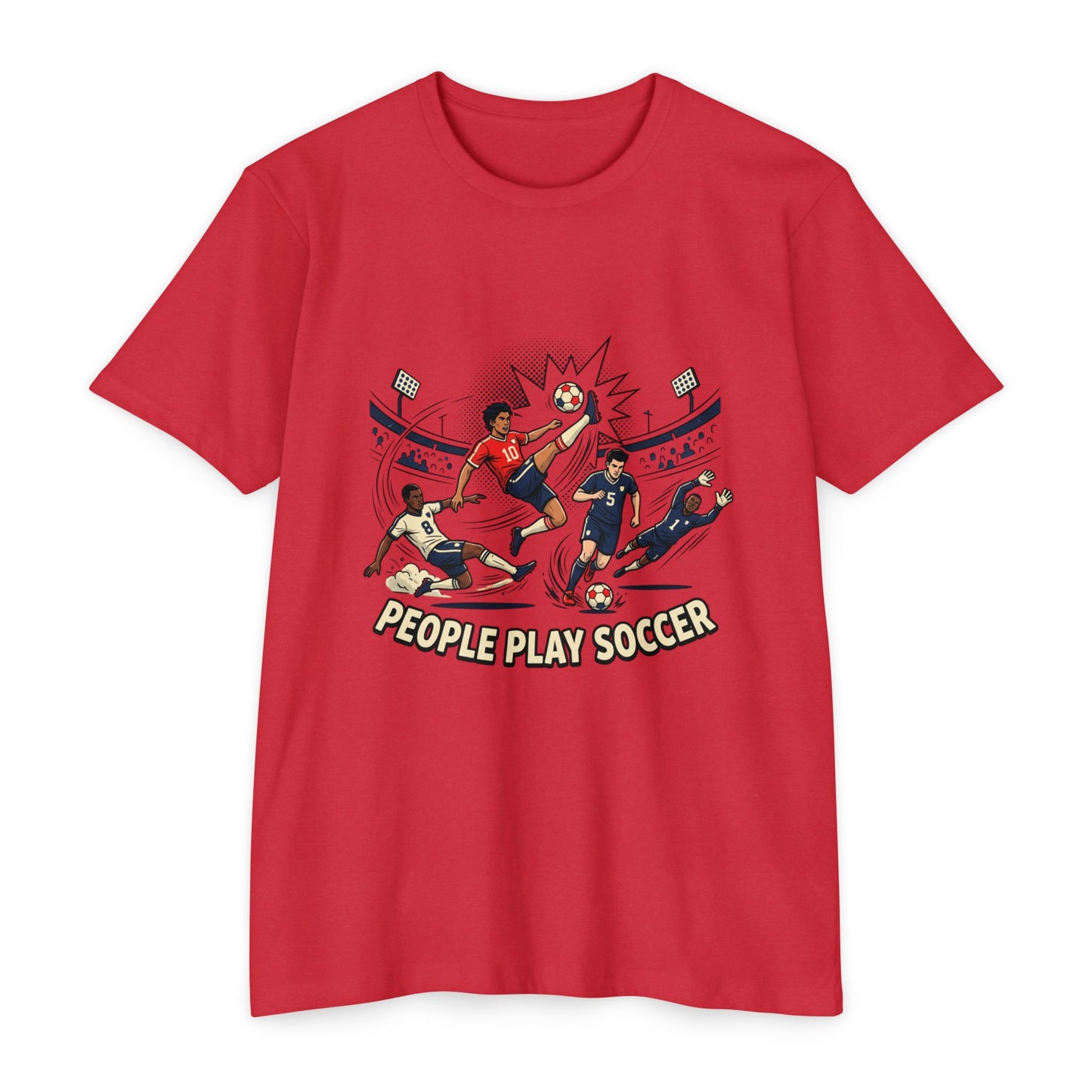 People Play Soccer T-Shirt – Vintage Soccer Players Graphic Tee