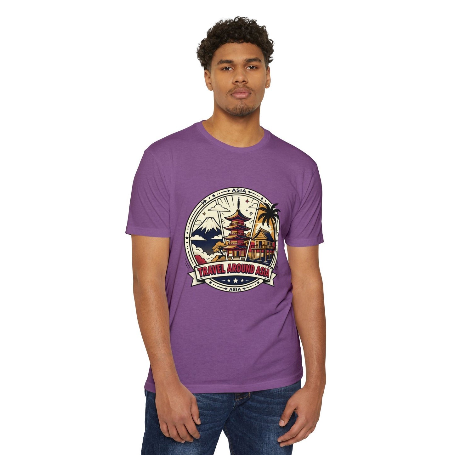 Travel Around Asia Vintage Globe Adventure T-Shirt