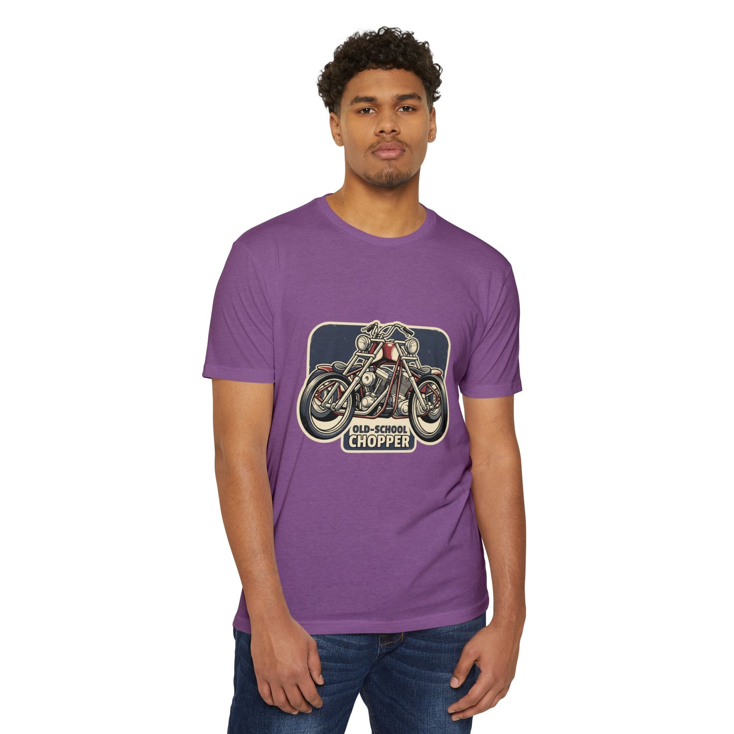 Old-School Chopper Motorcycle T-Shirt — Vintage Biker Tee