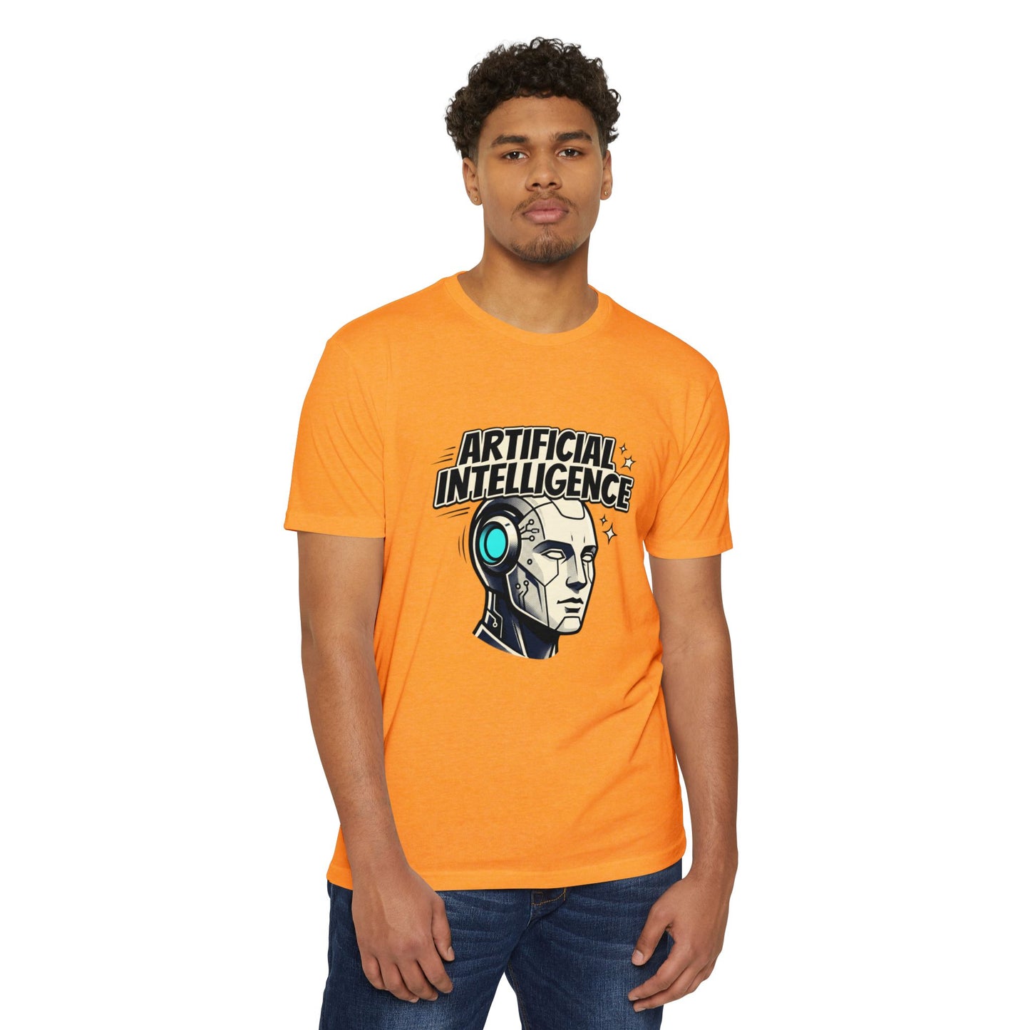Artificial Intelligence Robot Tee — AI Head Graphic T-Shirt
