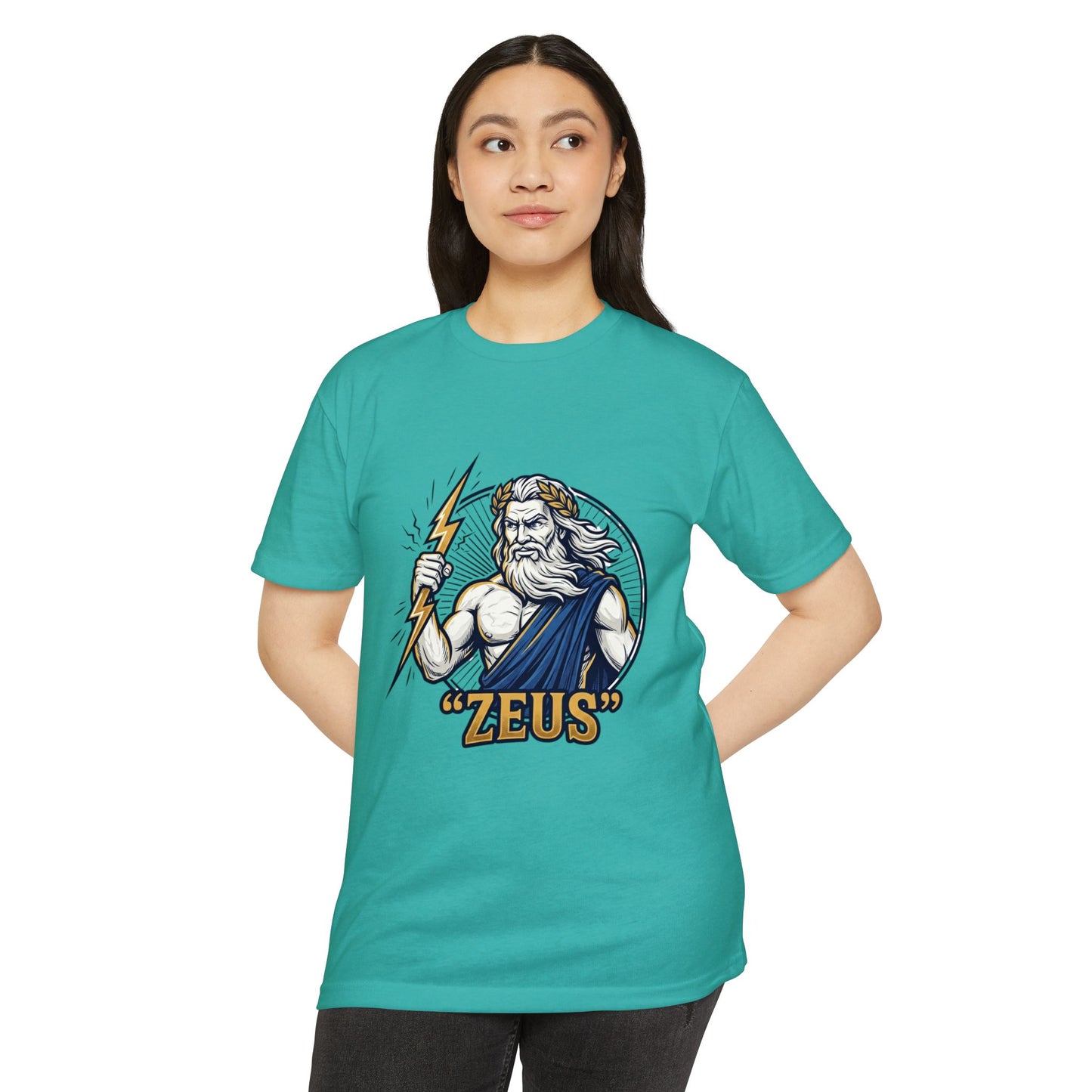 Zeus Lightning Graphic T‑Shirt — Mythology Greek God Tee