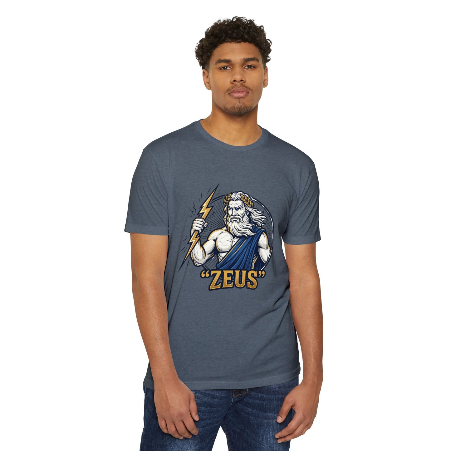 Zeus Lightning Graphic T‑Shirt — Mythology Greek God Tee