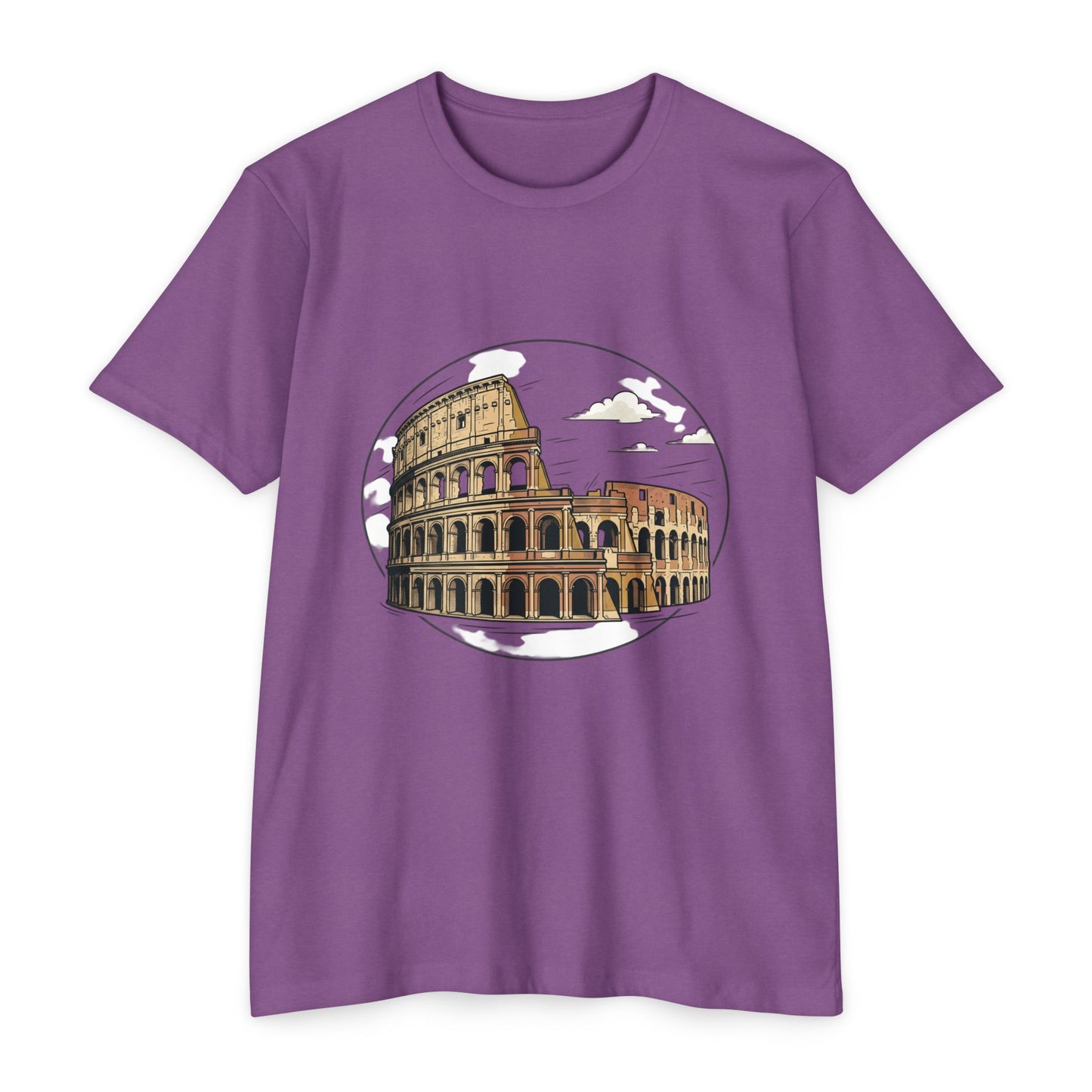 Colosseum Illustration Vintage Rome Travel T-Shirt