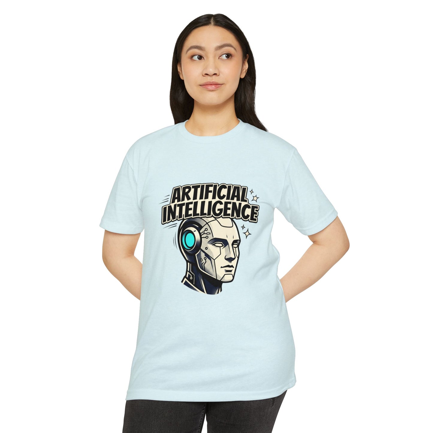 Artificial Intelligence Robot Tee — AI Head Graphic T-Shirt