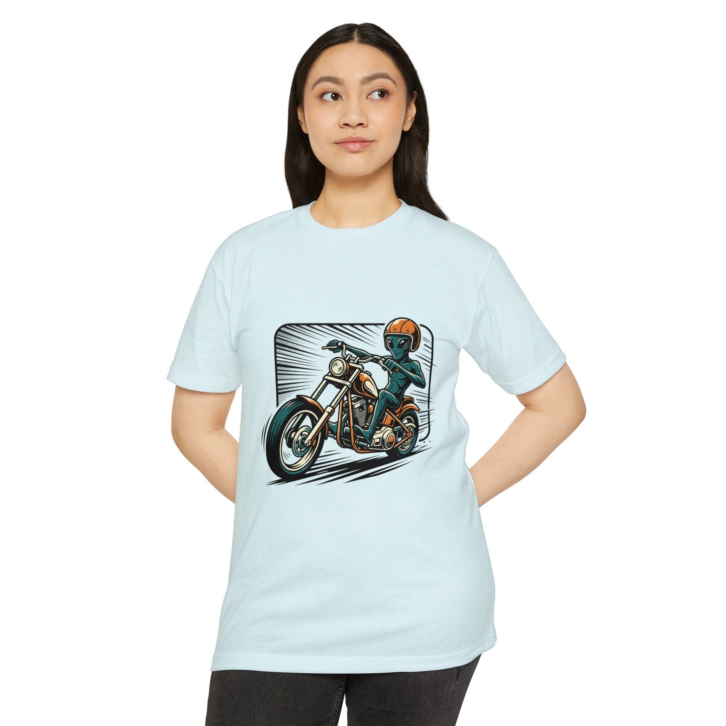 Motorcycle Rider Graphic T-Shirt — Retro Biker Design