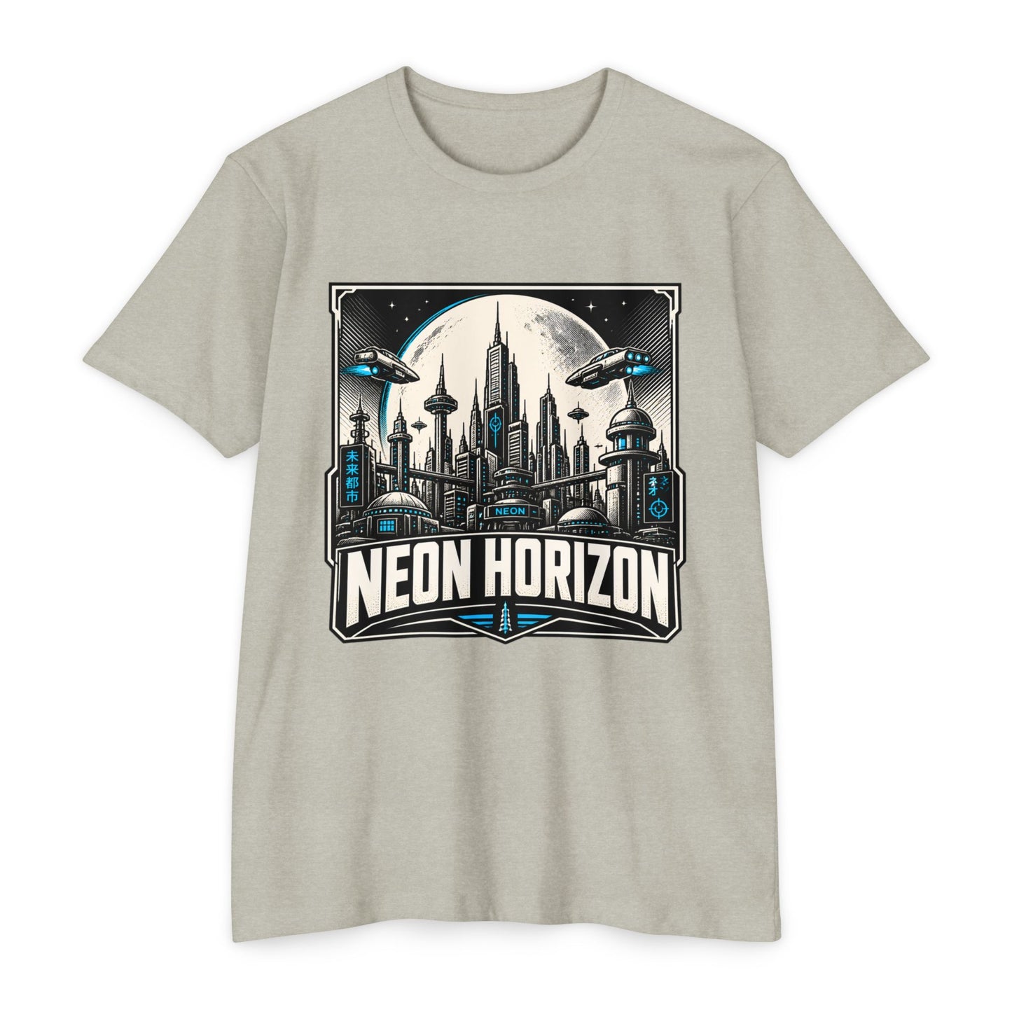 Neon Horizon Sci‑Fi T-Shirt