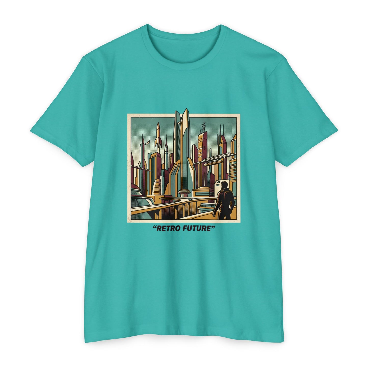 Retro Future Vintage Sci‑Fi City T‑Shirt