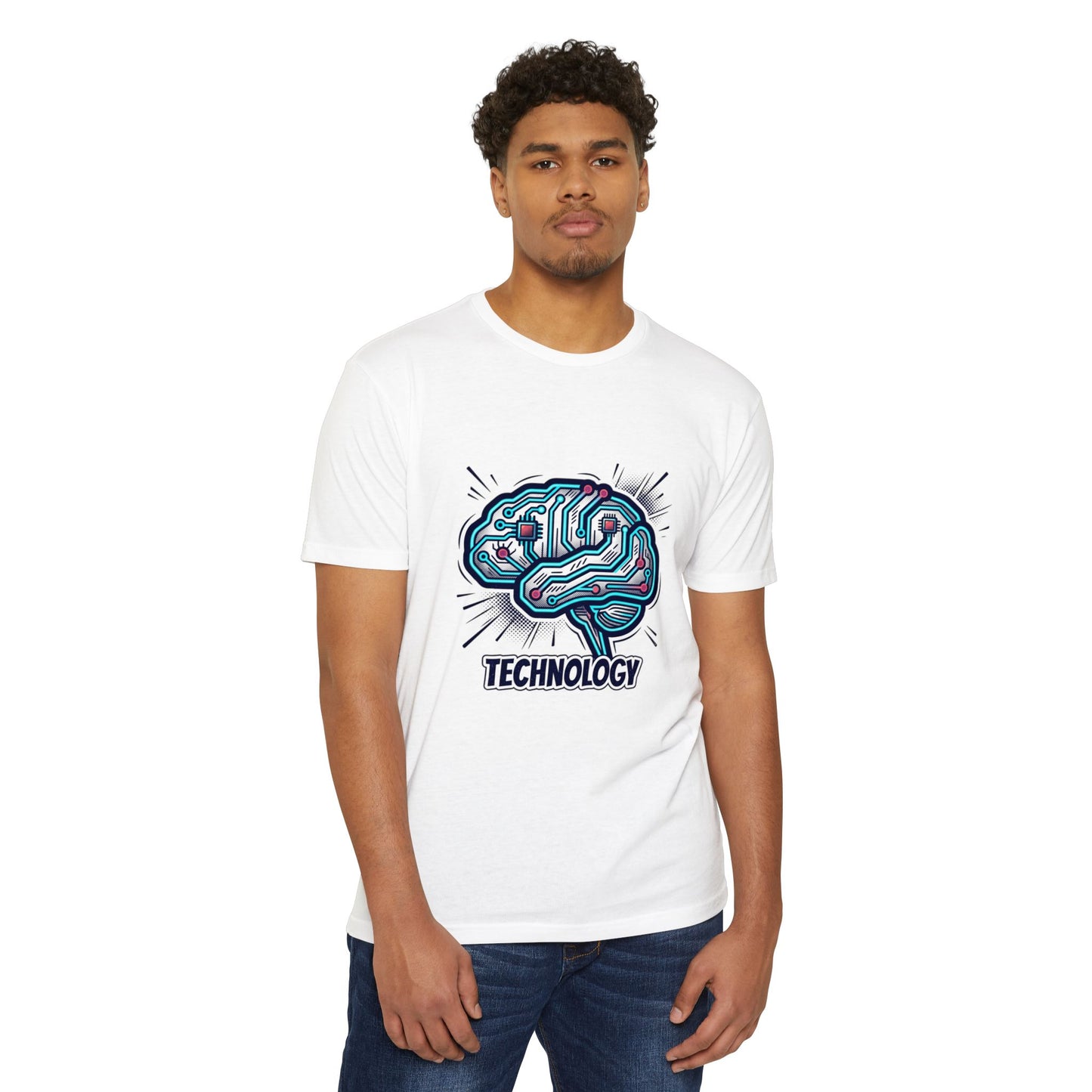 Tech Circuit Brain T-Shirt — Technology Graphic Tee