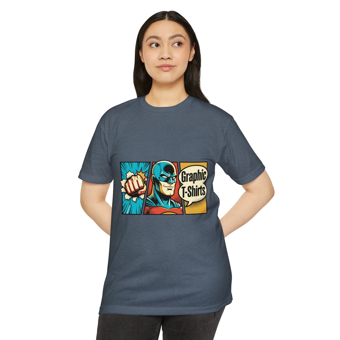 Retro Comic Superhero T-Shirt — Pop Art Graphic Tee
