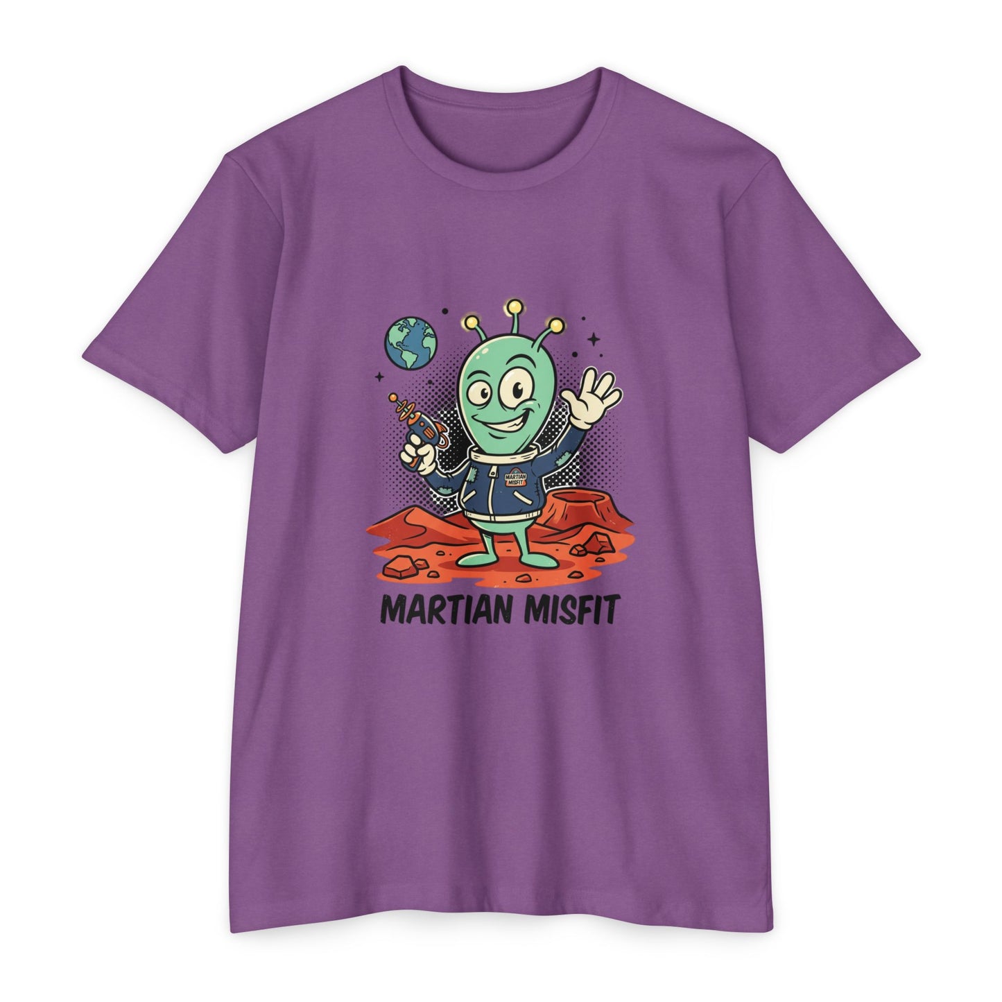 Martian Misfit Retro Alien T-Shirt — Cute Space Graphic Tee