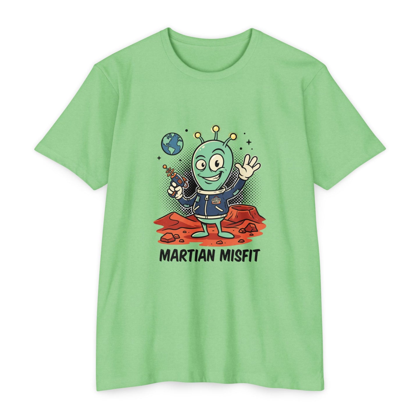 Martian Misfit Retro Alien T-Shirt — Cute Space Graphic Tee