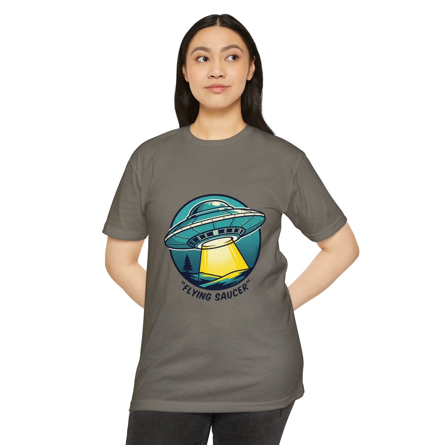 Retro Flying Saucer UFO T-Shirt — Vintage Space Graphic Tee