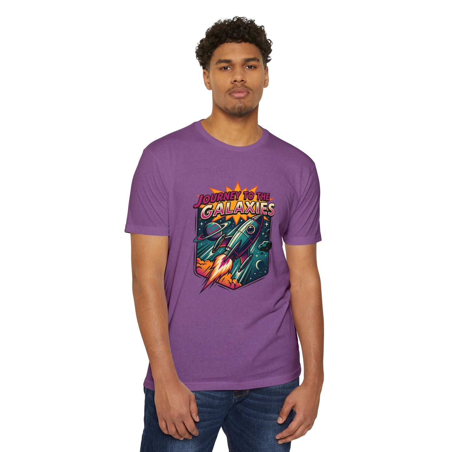 Journey to the Galaxies T-Shirt — Retro Rocket Space Tee