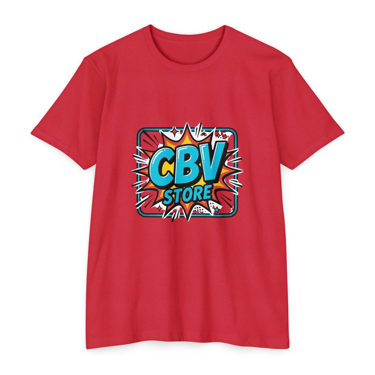 CBV Store Comic Logo T-Shirt — Retro Comic Graphic Tee