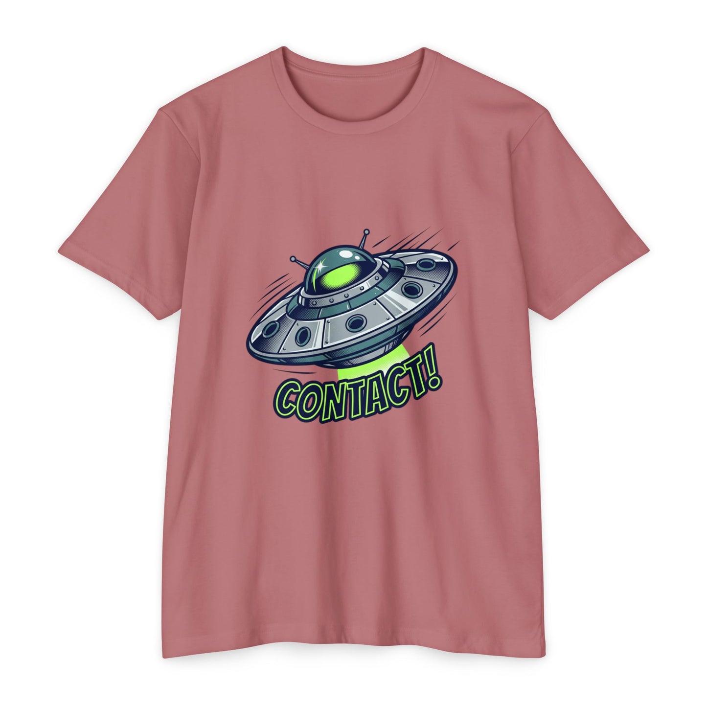 UFO Contact T-Shirt — Alien Spaceship Graphic Tee