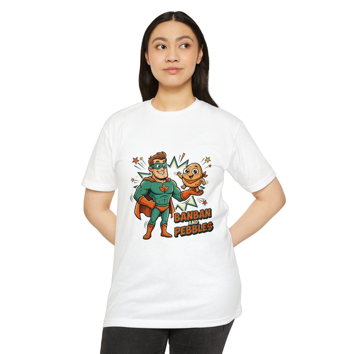 Banban and Pebbles Superhero Kids T-Shirt