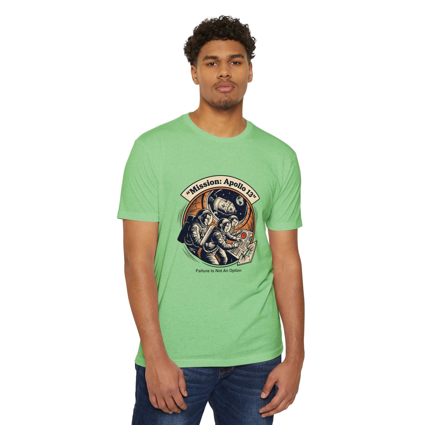 Apollo 13 Retro Space T-Shirt — "Mission: Apollo 13" Astronaut Patch Tee
