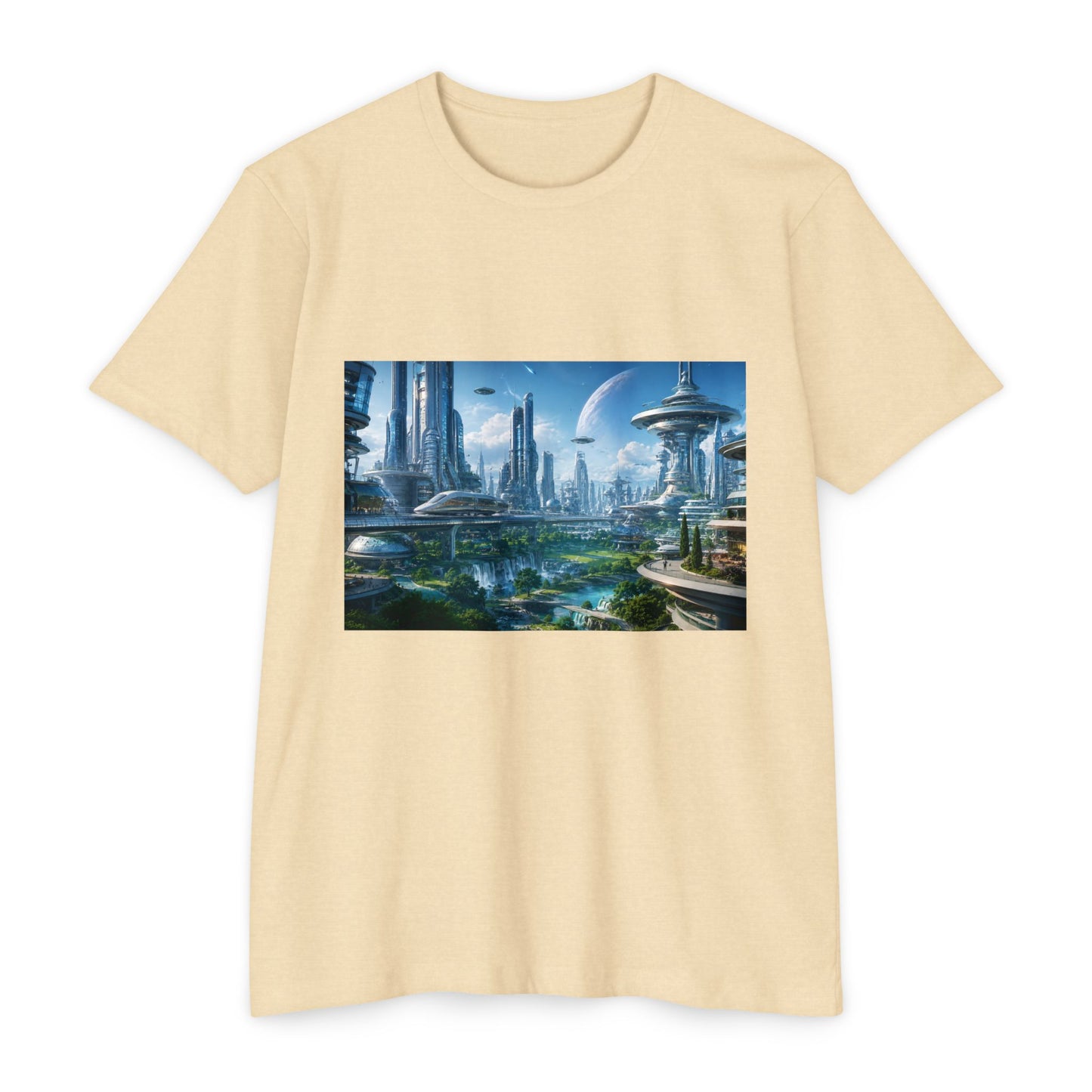Futuristic Cityscape Sci‑Fi Skyline T-Shirt
