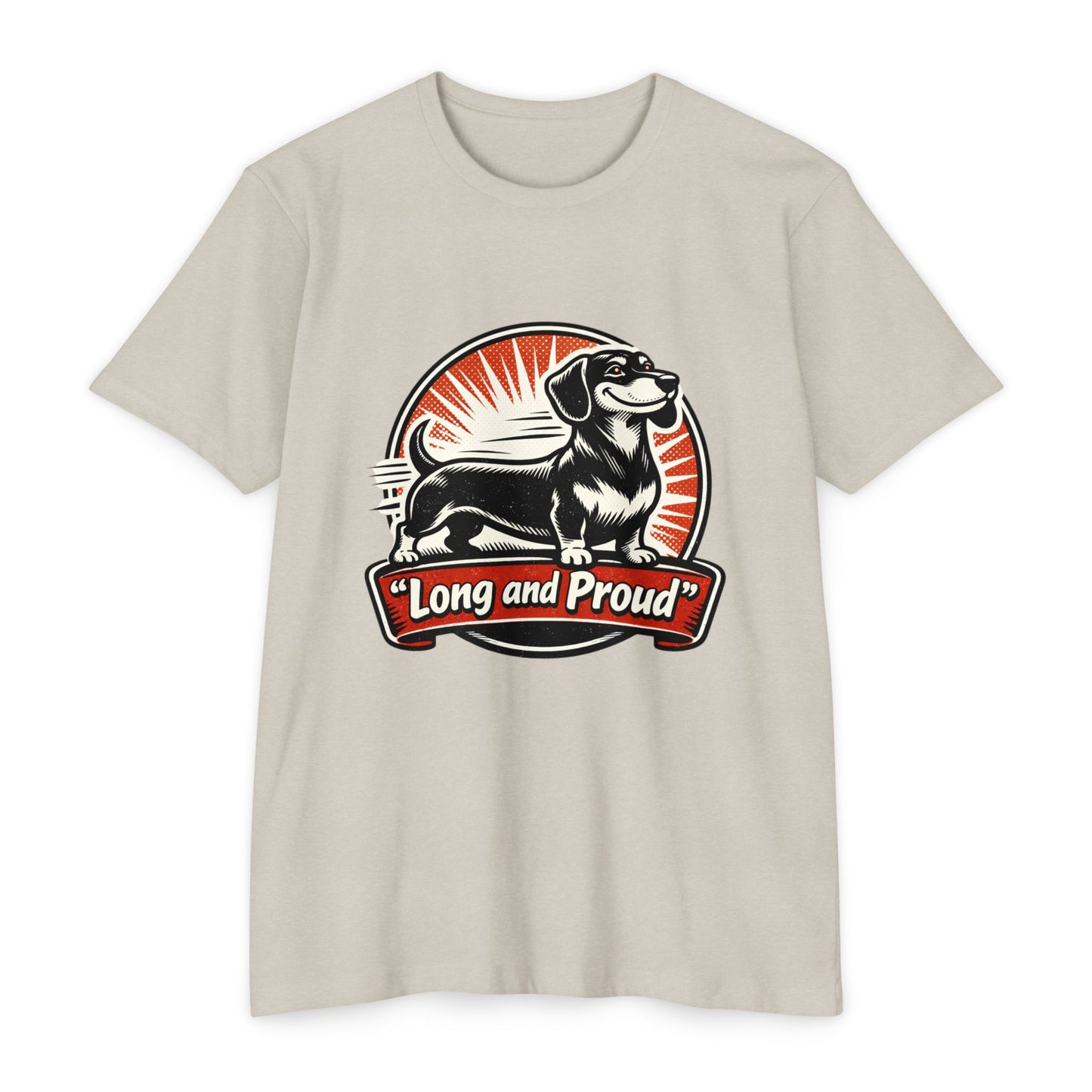 Long and Proud Dachshund T-Shirt — Cute Retro Wiener Dog Tee