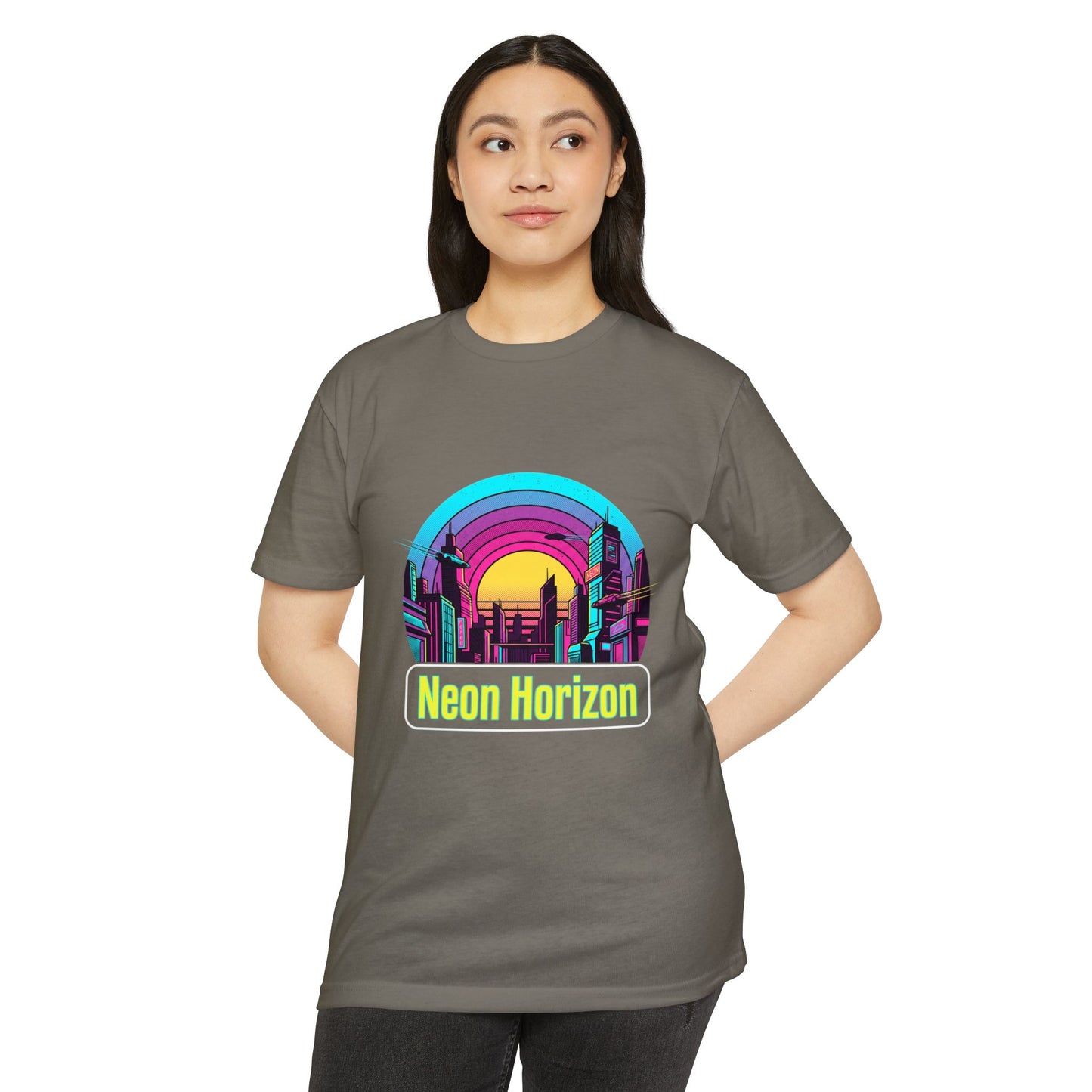 Neon Horizon Retro City T-Shirt