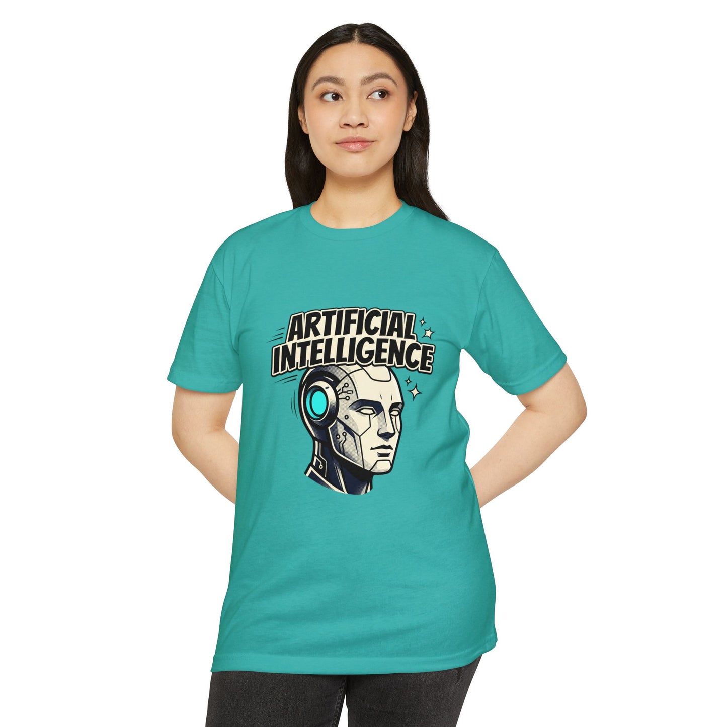 Artificial Intelligence Robot Tee — AI Head Graphic T-Shirt