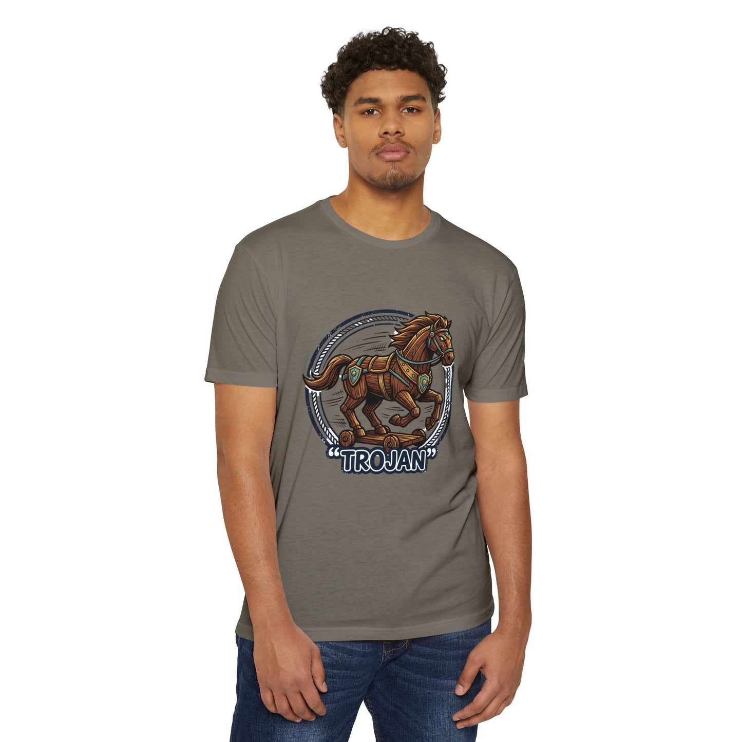 Trojan Horse Vintage Equestrian Logo T-Shirt