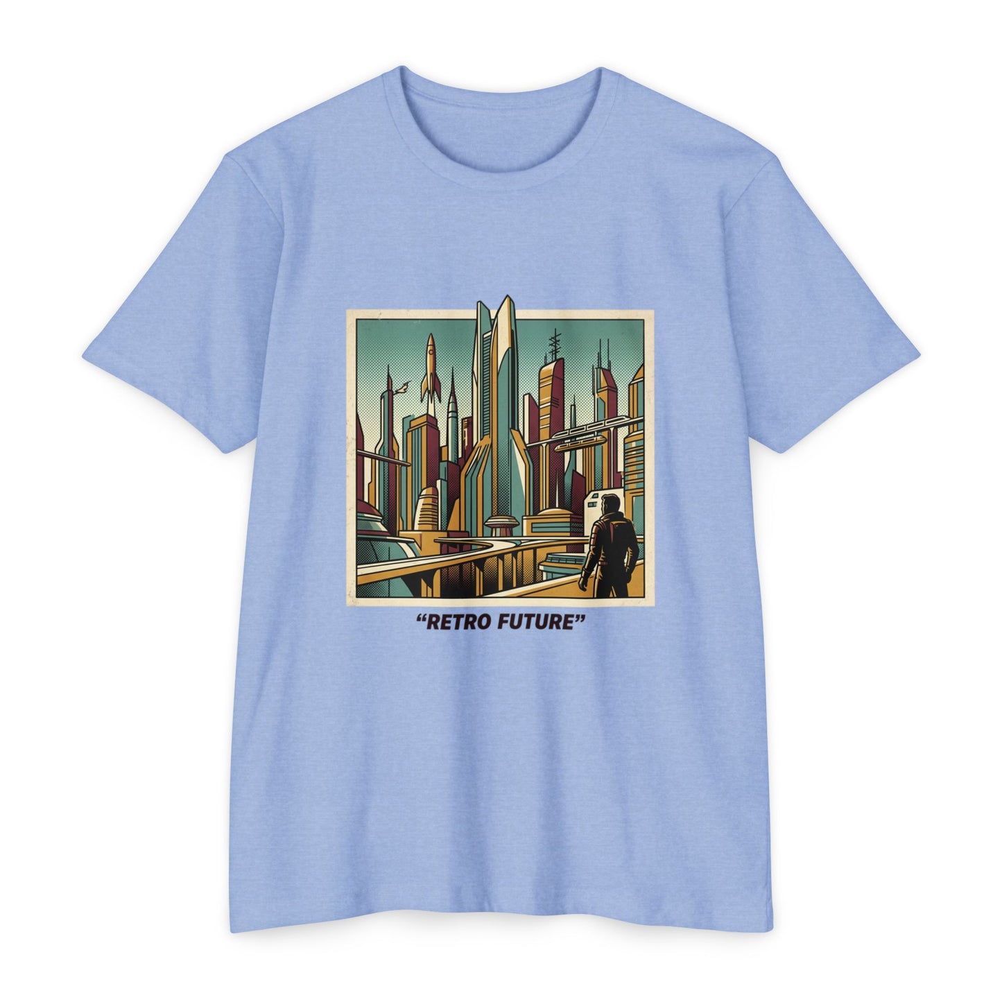 Retro Future Vintage Sci‑Fi City T‑Shirt