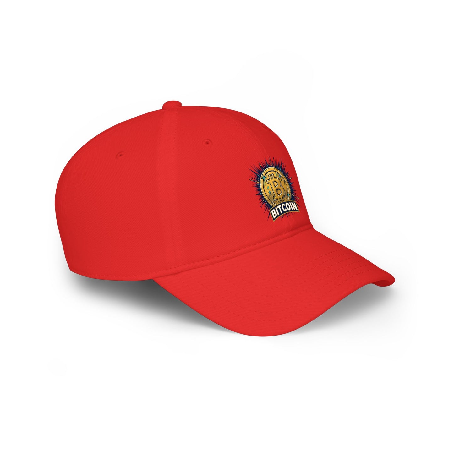 Bitcoin Sunburst Low Profile Baseball Cap — Crypto Logo Hat