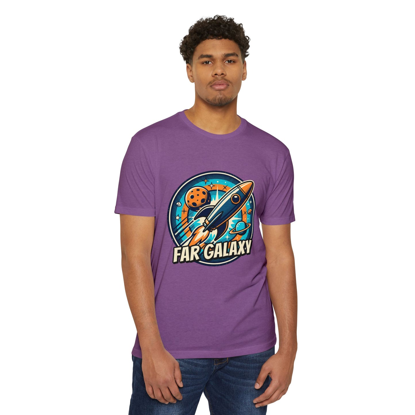 Retro Far Galaxy Rocket T-Shirt — Vintage Space Graphic Tee