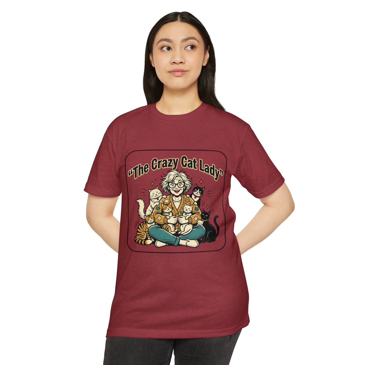 Crazy Cat Lady Retro Cat Mom T-Shirt