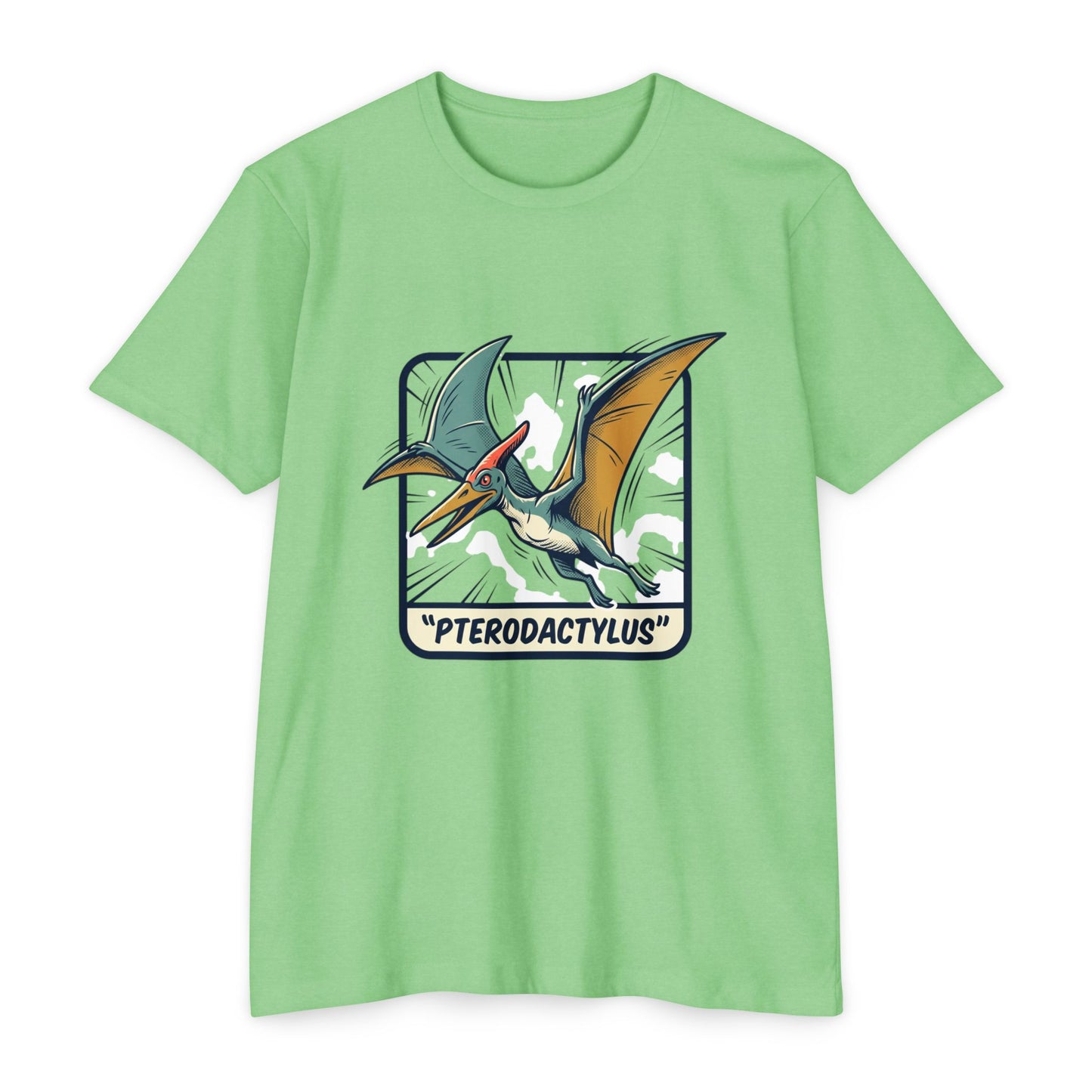 Vintage Pterodactylus Dino T-Shirt — Retro Dinosaur Graphic Tee