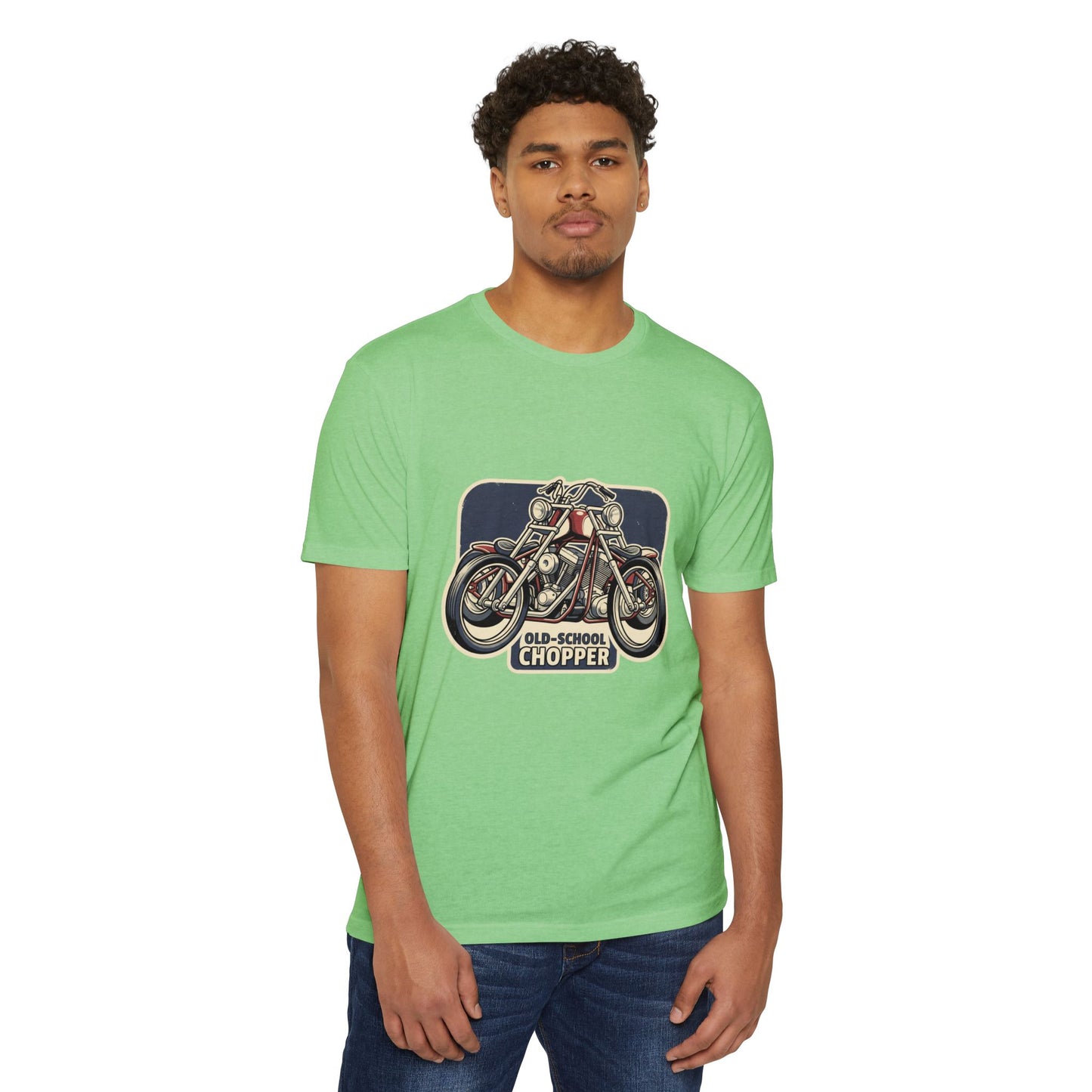 Old-School Chopper Motorcycle T-Shirt — Vintage Biker Tee