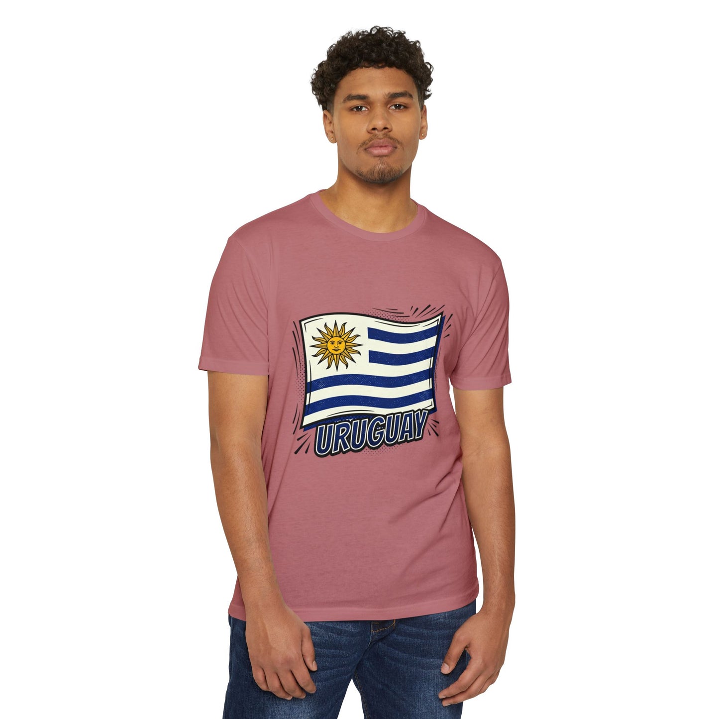 Uruguay Flag Retro Sun & Stripes T-Shirt