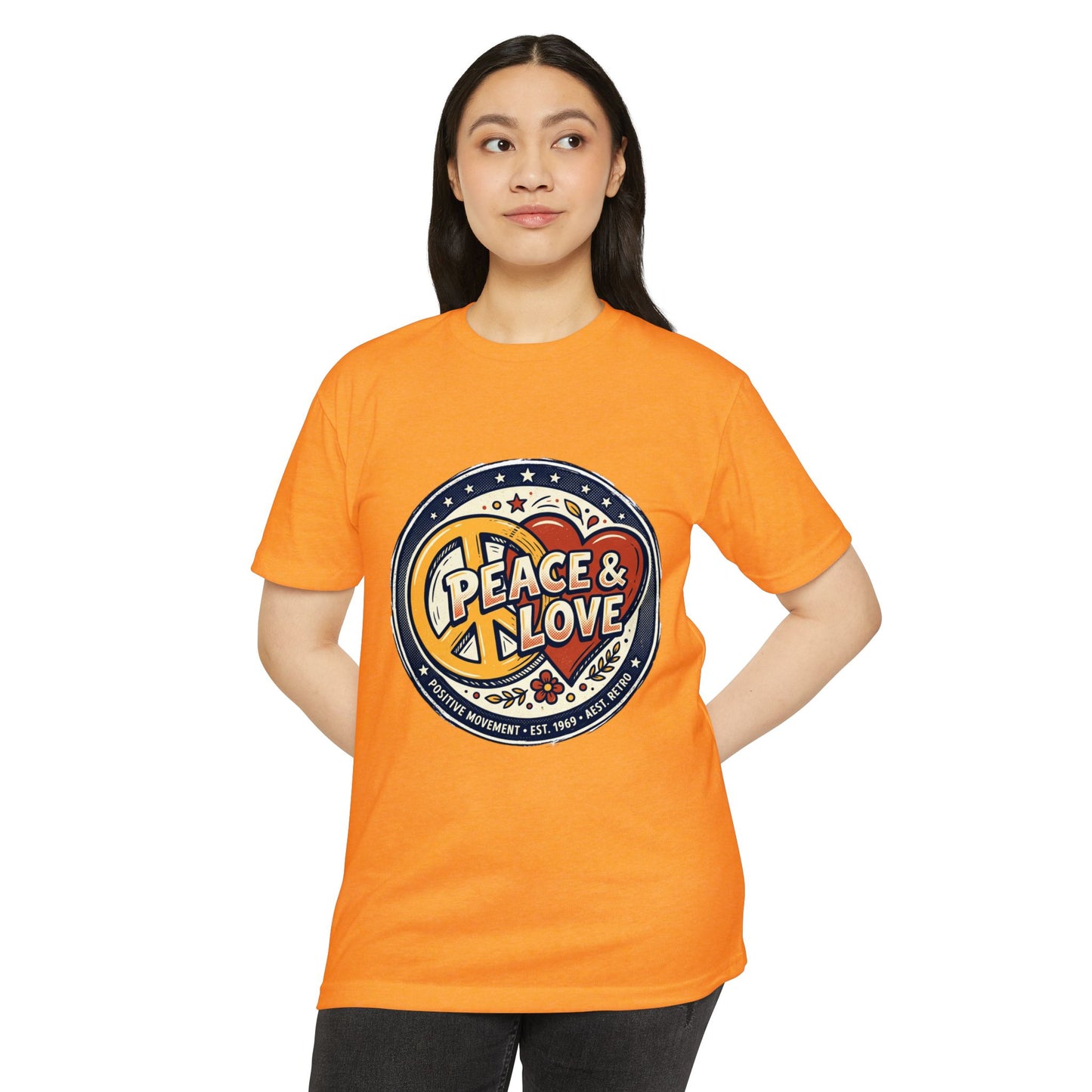 Peace & Love Retro Peace Sign T-Shirt
