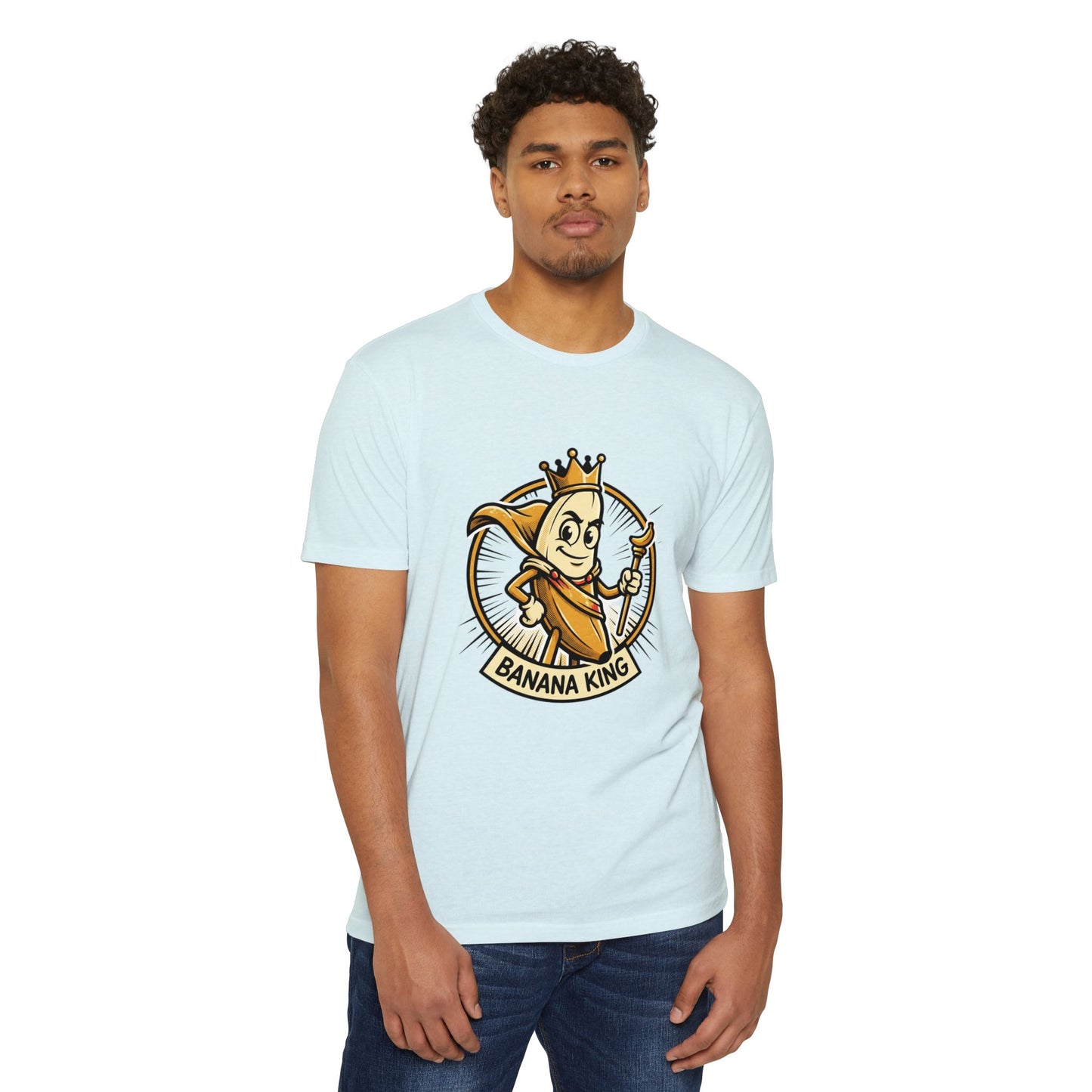 Banana King Retro Graphic T-Shirt — Vintage Fruit Mascot Tee