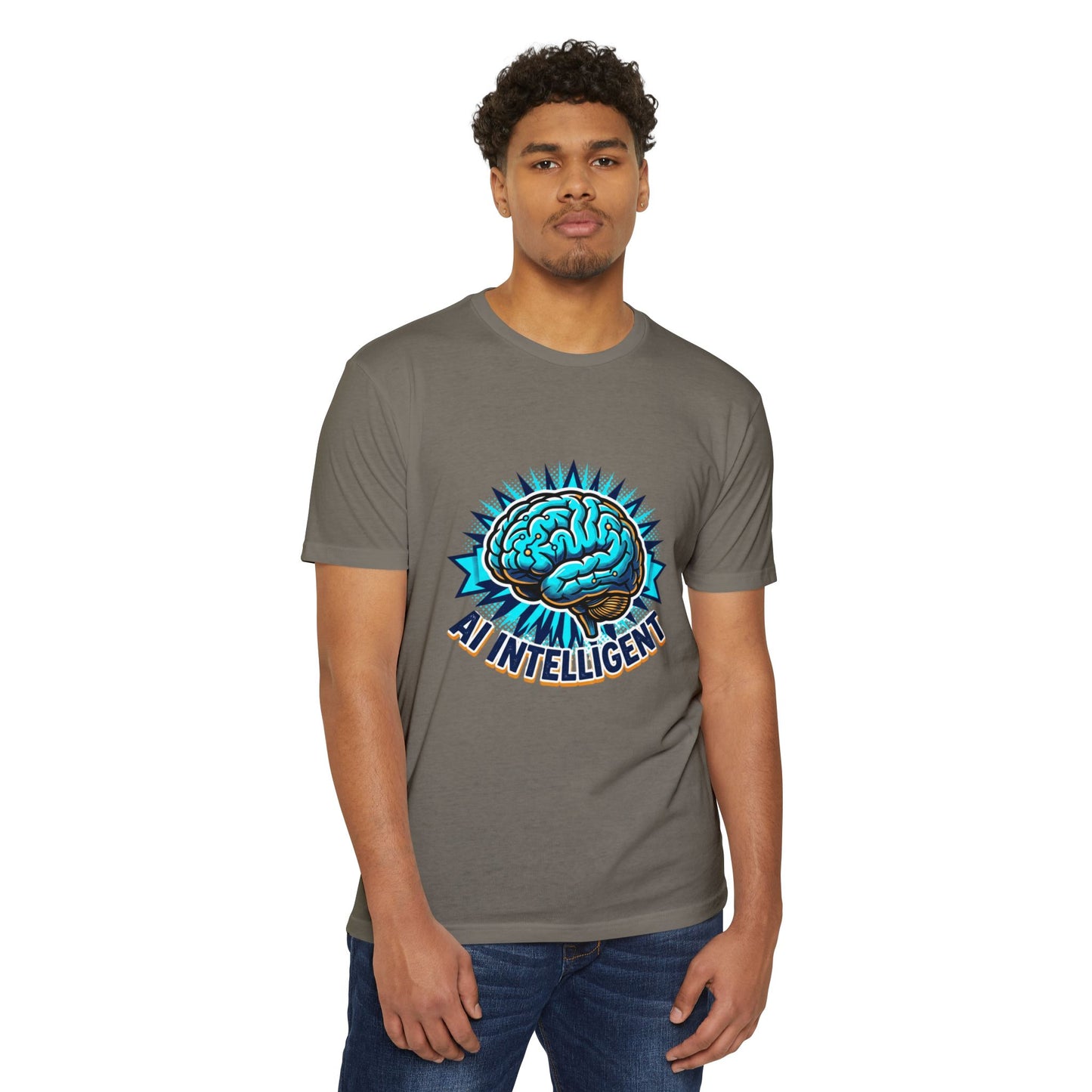 AI Intelligent Brain Graphic T-Shirt — Futuristic Tech Design for AI Enthusiasts