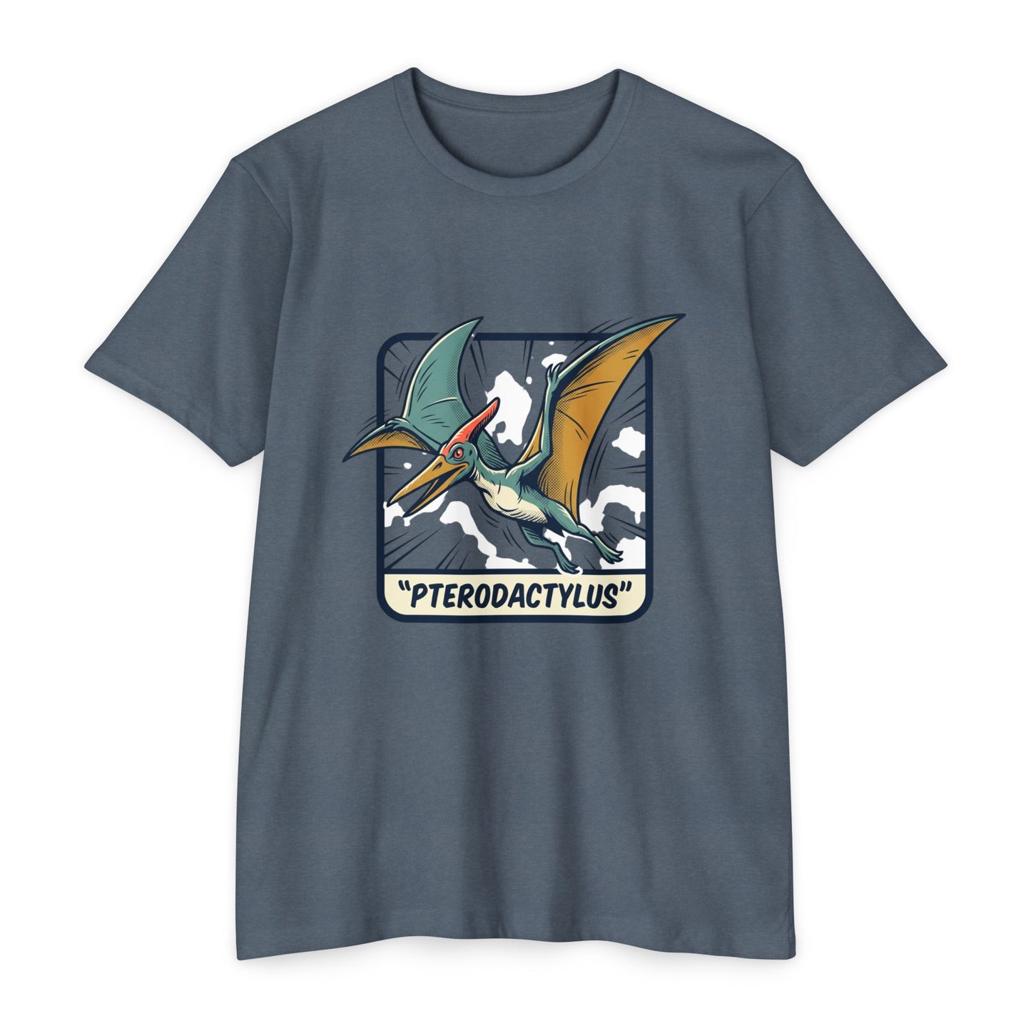 Vintage Pterodactylus Dino T-Shirt — Retro Dinosaur Graphic Tee