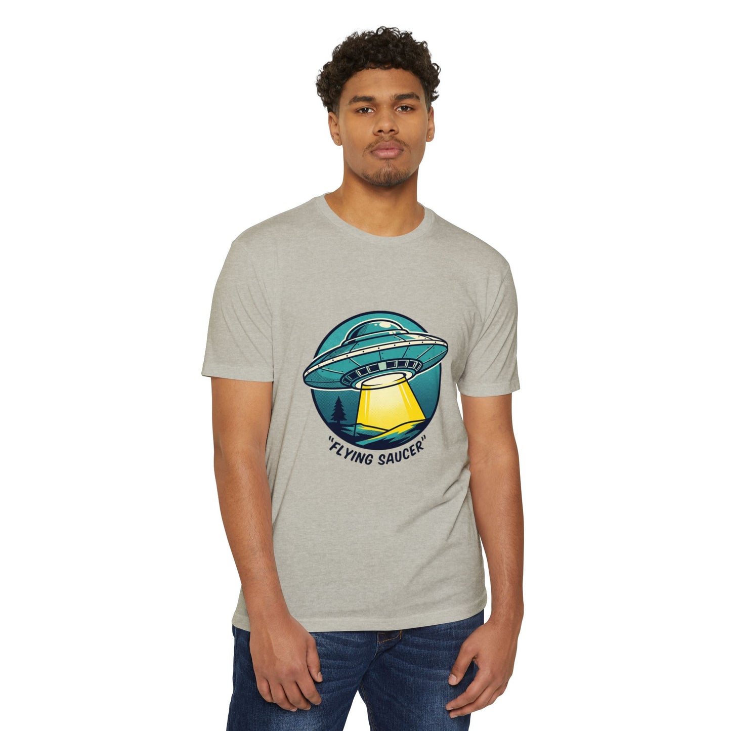 Retro Flying Saucer UFO T-Shirt — Vintage Space Graphic Tee
