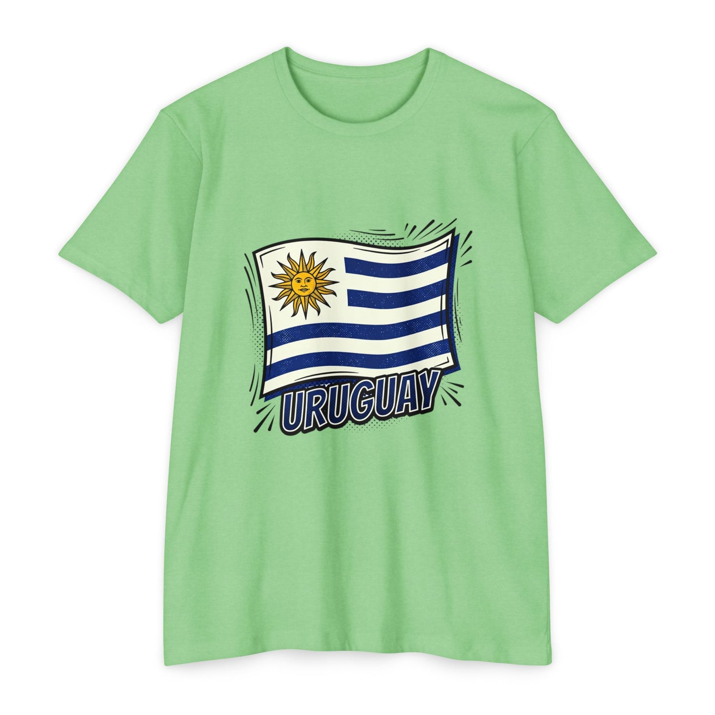 Uruguay Flag Retro Sun & Stripes T-Shirt