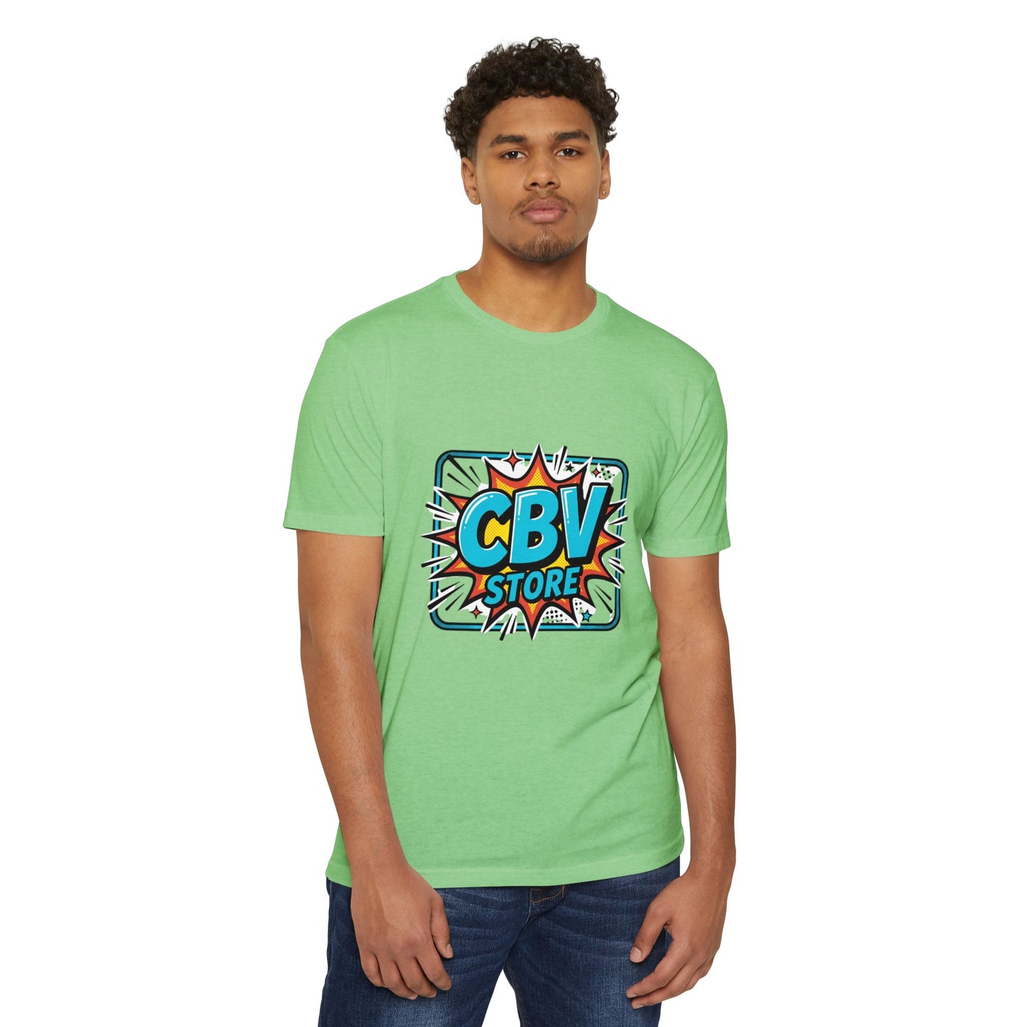 CBV Store Comic Logo T-Shirt — Retro Comic Graphic Tee