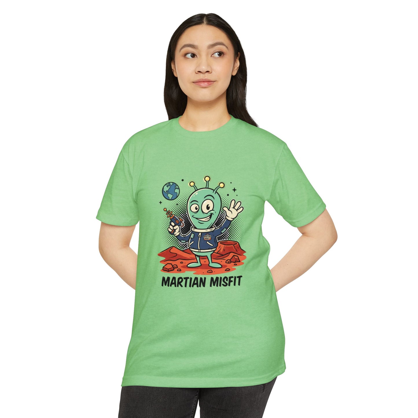 Martian Misfit Retro Alien T-Shirt — Cute Space Graphic Tee