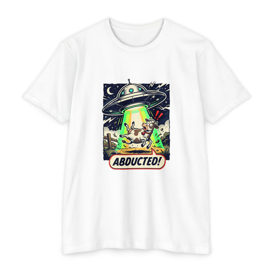 Abducted! Alien UFO Retro Sci‑Fi Graphic T-Shirt