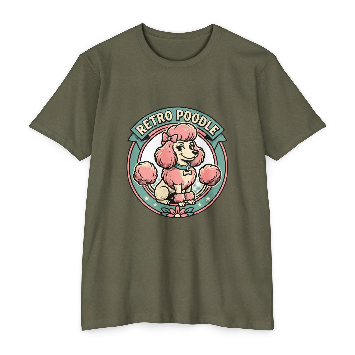 Retro Poodle T-Shirt — Vintage Cute Dog Graphic Tee