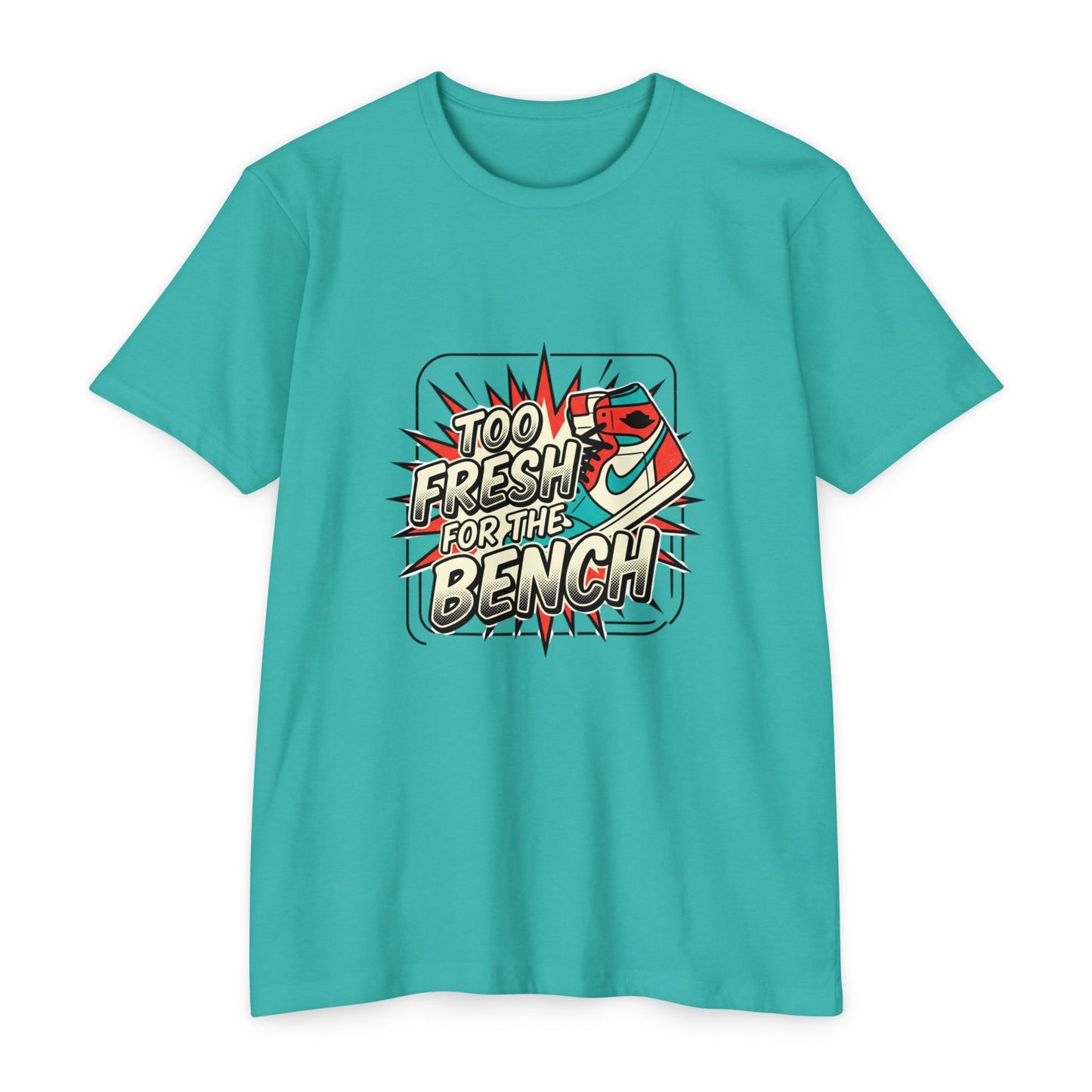 Too Fresh For The Bench Retro Sneaker T-Shirt