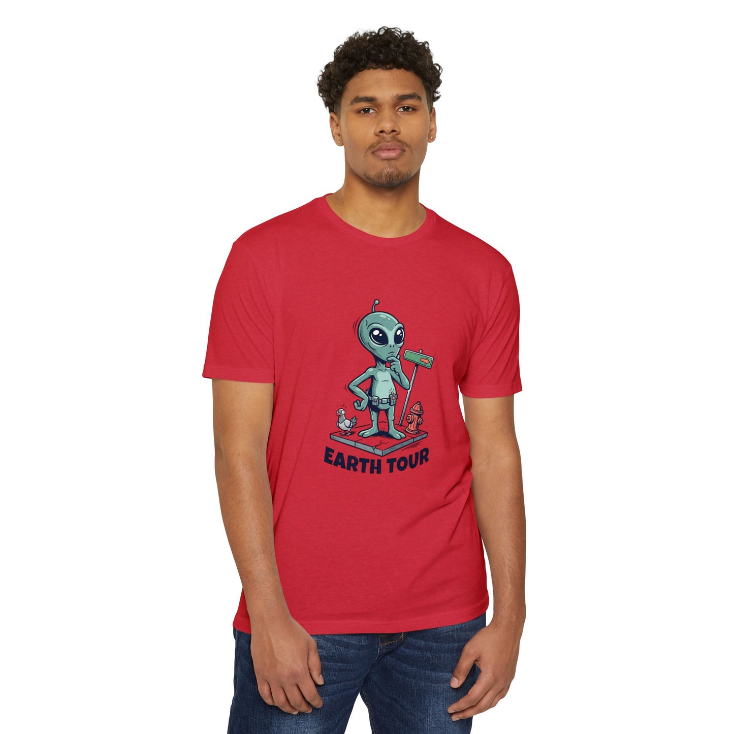 Alien 'Earth Tour' T-Shirt — Cute Space Visitor Graphic Tee