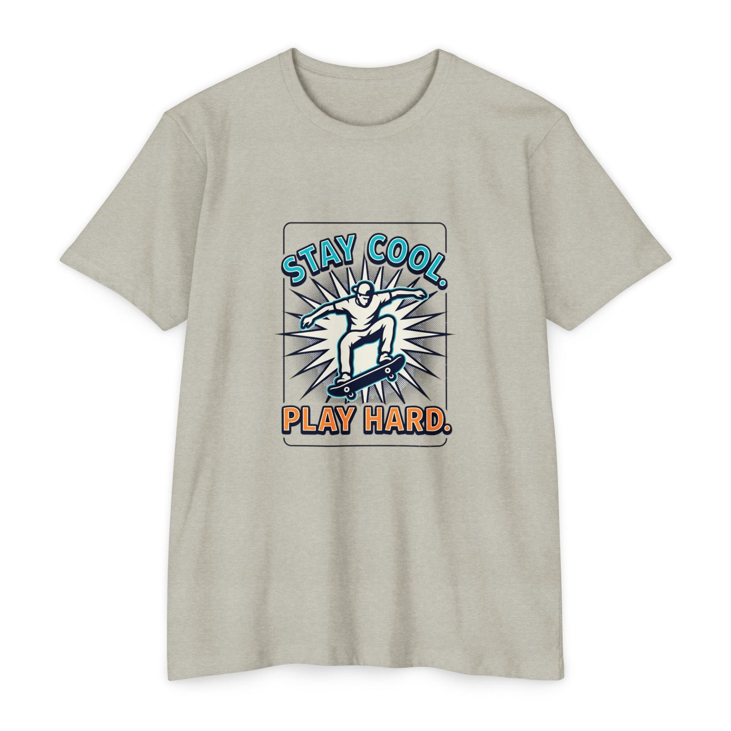 Stay Cool Play Hard Skateboard T-Shirt