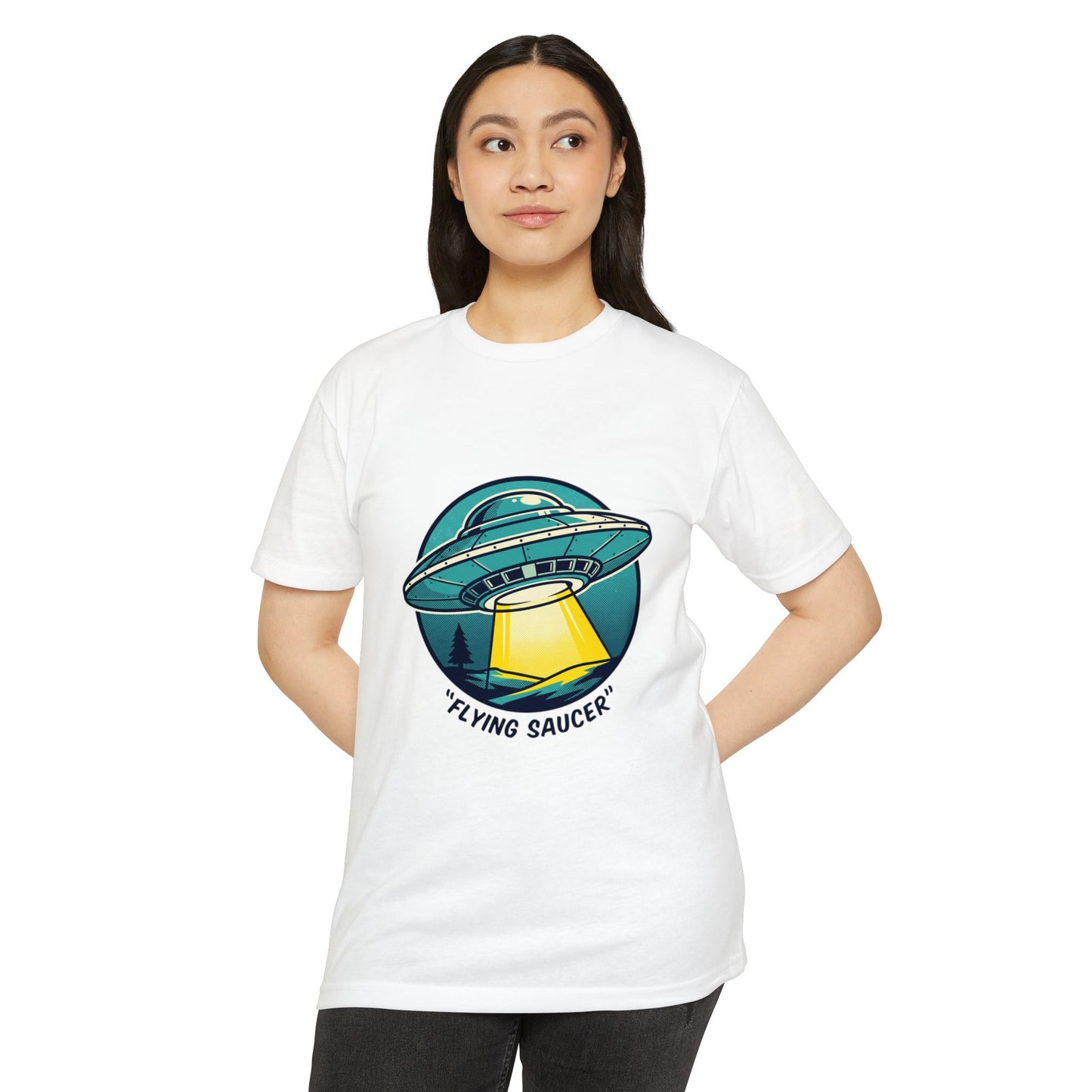 Retro Flying Saucer UFO T-Shirt — Vintage Space Graphic Tee