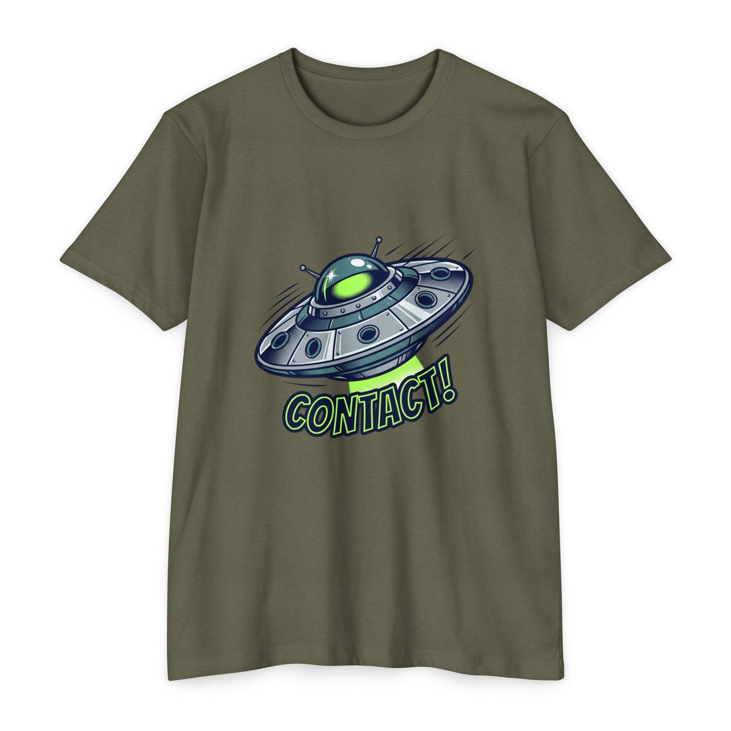UFO Contact T-Shirt — Alien Spaceship Graphic Tee