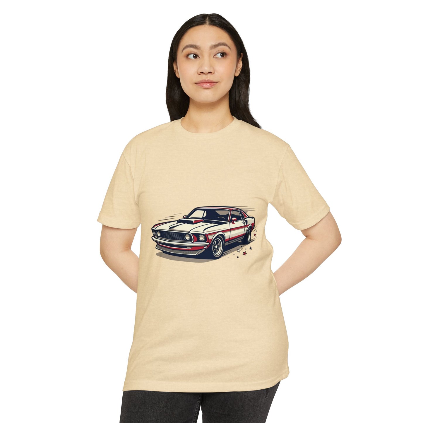 Classic Muscle Car T-Shirt — Retro Racing Illustration Tee